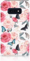 Coque Samsung Galaxy S10e Uniek Stand Butterfly Roses