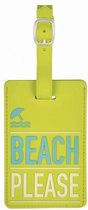 Moses Kofferlabel Beach Please 11 X 7 Cm Groen