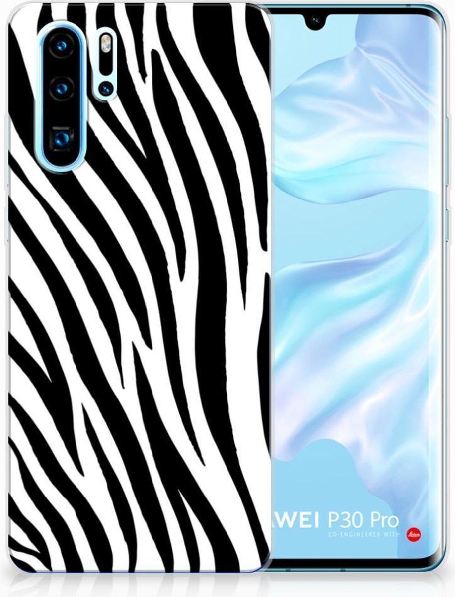 Huawei P30 Pro TPU Hoesje Zebra