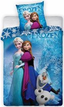 Disney Frozen Sisters - Dekbedovertrek - Eenpersoons - 135 x 200 cm - Blauw