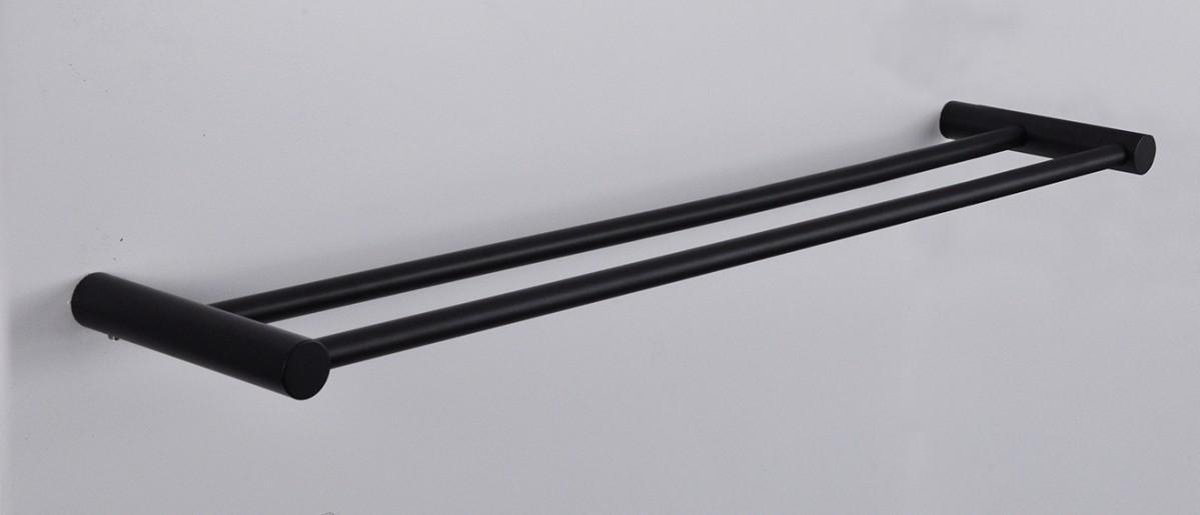 Sanifun dubbele handdoekdrager Nero 600