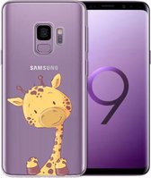 Samsung Galaxy S9 transparant siliconen hoesje - Girafje