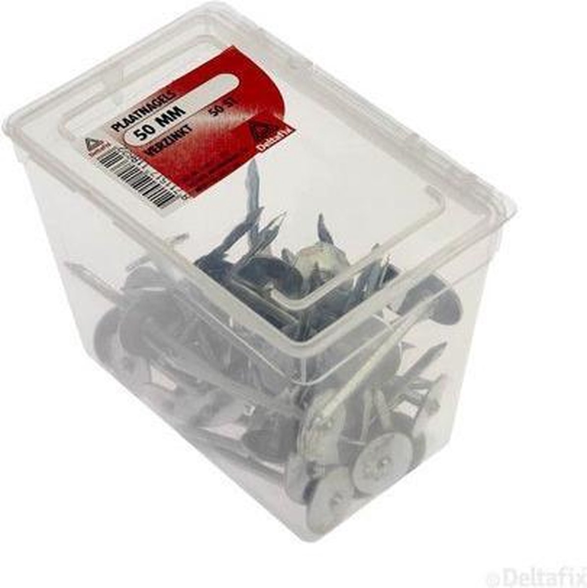 PLAATNAGELS 50 MM VERZINKT 50 ST.