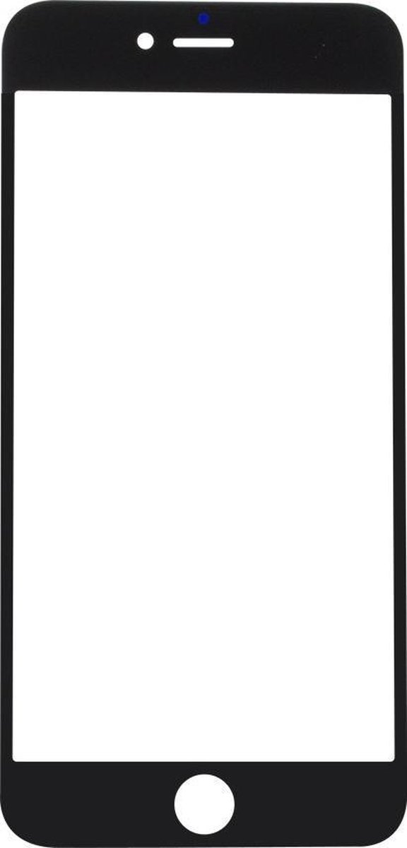 iPhone 6S PLUS 5,5'' front glas / glasplaat ZWART scherm voor reparatie