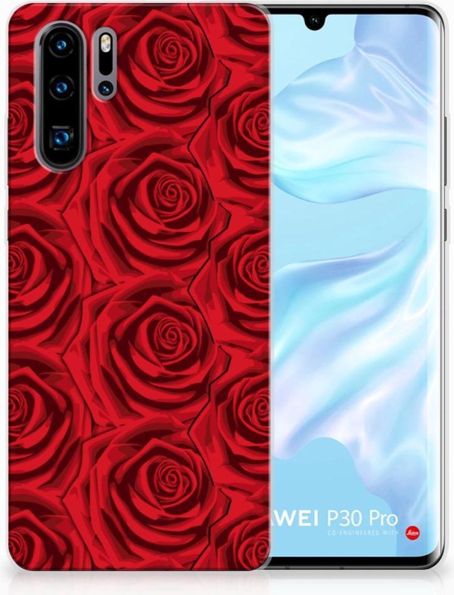 Huawei P30 Pro TPU Case Red Roses