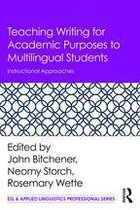 Teaching Writing for Academic Purposes to Multilingual Students