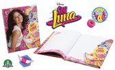 Soy Luna - Dagboek met magnetische slot - Paars