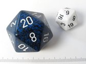 Chessex dobbelsteen, 34 mm 20-zijdig, Speckled Stealth