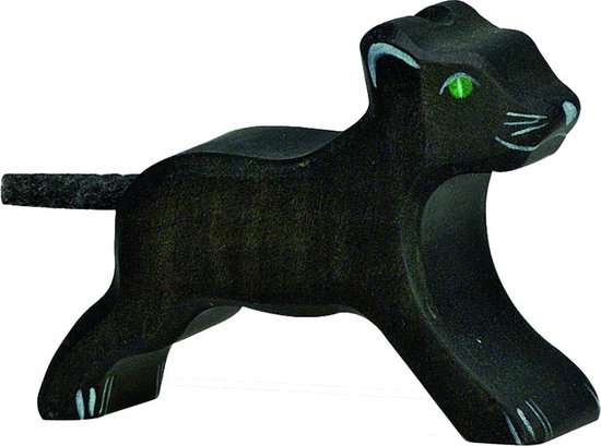 Holztiger zwarte panter