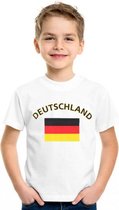 Wit kinder t-shirt Duitsland Xs (110-116)