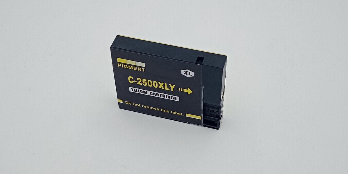 KATRIZ huismerk inkt voor|Canon PGI 2500XLY (Pigment ink)|23,5ml |  Met chip