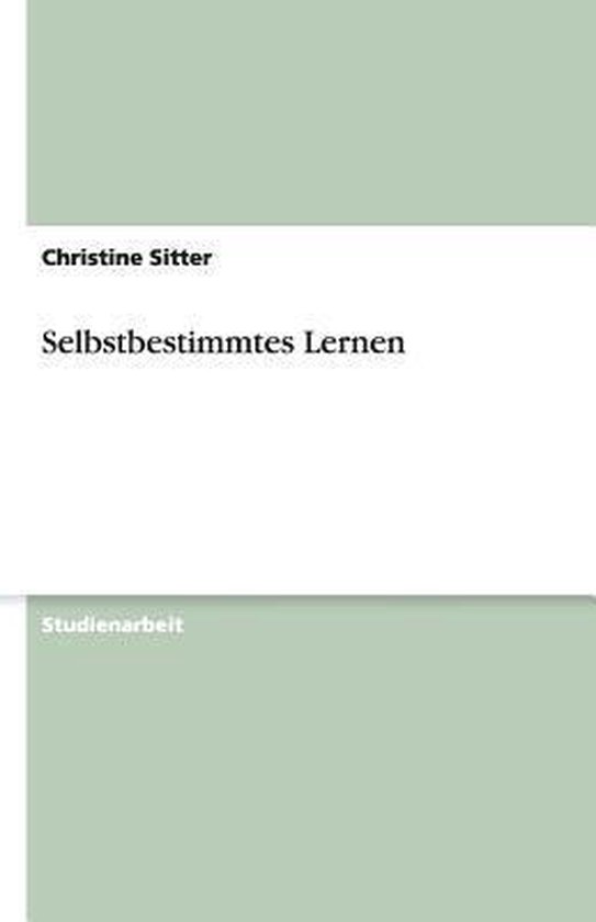 Selbstbestimmtes Lernen - cover