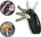 Sleutelbos | Sleutelopberger | Keyboss | Sleutel | Key organizer | Stijlvolle sleutelbos | Sleutelhouder | Sleutelhanger | Aluminium | Zwart