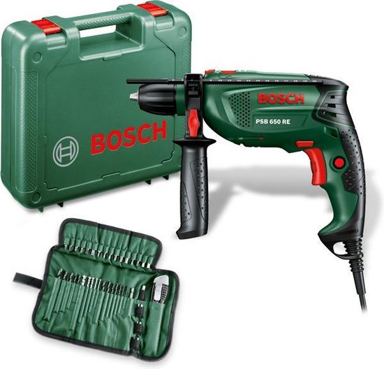 Klopboormachine PSB 650 RE (Dieptestop, additionele handgreep en gratis  39-delige | bol.com