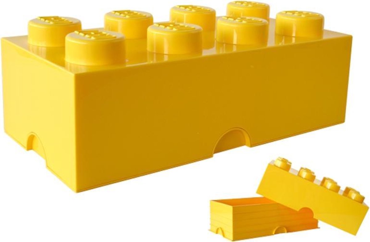 Room Copenhagen LEGO Storage Brick 8 Geel opbergdoos thumbnail 3