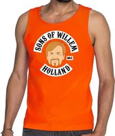 Oranje Sons of Willem tanktop / mouwloos shirt heren XXL