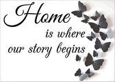 Diamond Painting - Home Is Where Our Story Begins - 30 x 40 cm - Maak de mooiste schilderijen helemaal zelf