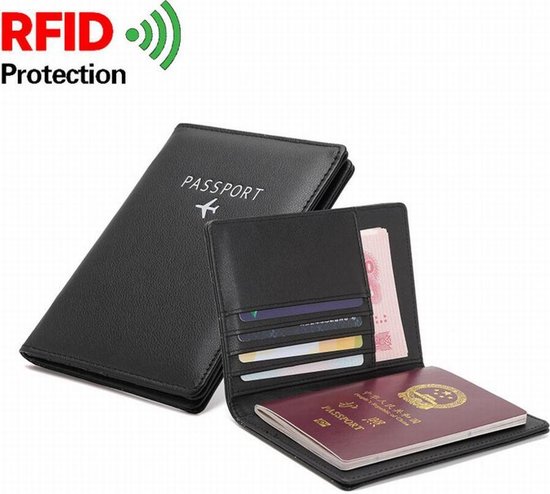 Portefeuille RFID pour passeport - Zwart | bol.com