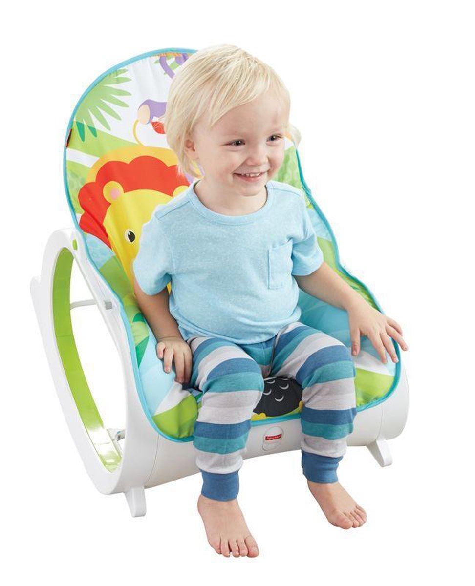 Fisher Price - Blauw Bébé à tout - petit bleu - Transat électrique bébé -  Relax pour