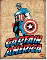 Captain America Wandbord 'Retro Panels' - Metaal - 30 x 40 cm
