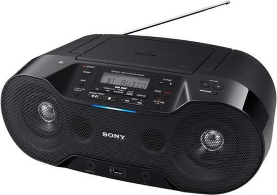 Verslaafd het einde bekennen Sony ZS-RS70BT - Radio/cd speler met Bluetooth / NFC - Zwart | bol.com