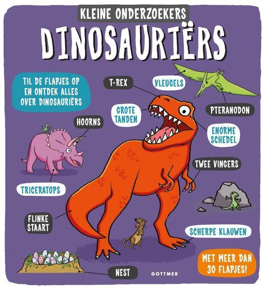 Kleine onderzoekers: Dinosauriers (karton). 3+