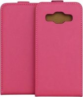 Samsung Galaxy Z1 Lederlook Flip Case hoesje Roze