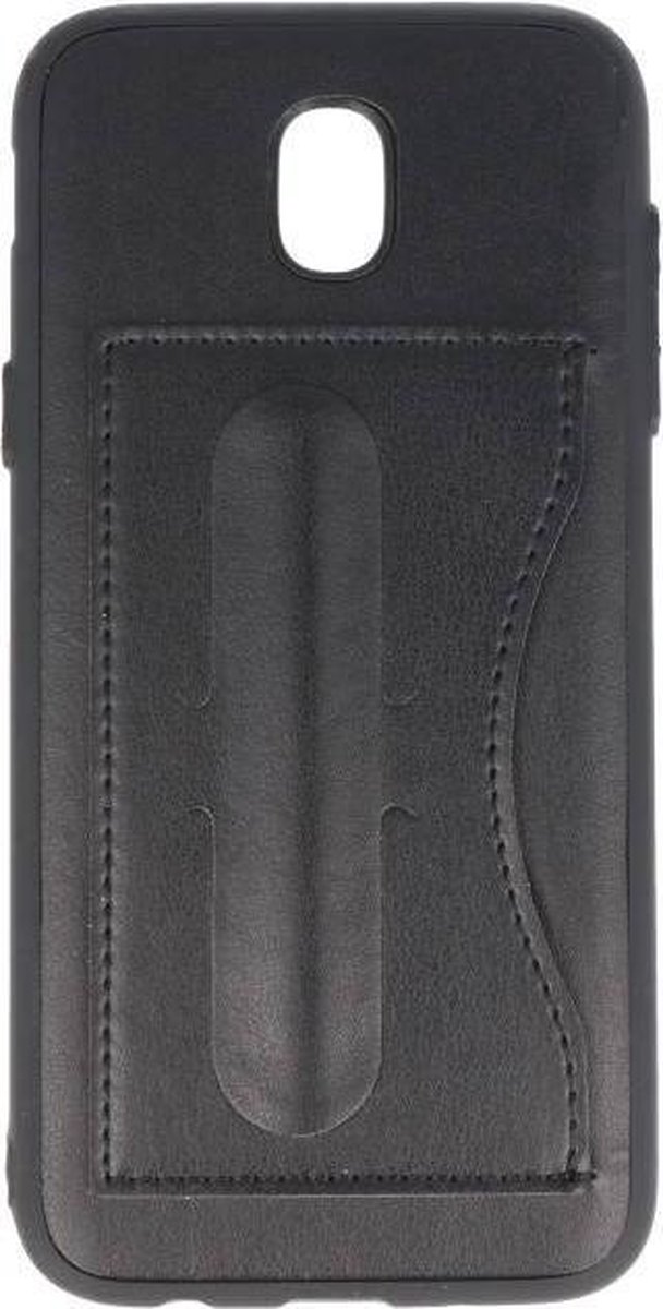 Standing TPU Wallet Case - Hoesje Geschikt voor Samsung Galaxy J5 2017 Zwart
