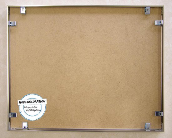 Homedecoration Kampen– Cadre photo - Format photo - 68x91 cm– Aluminium - Argent mat