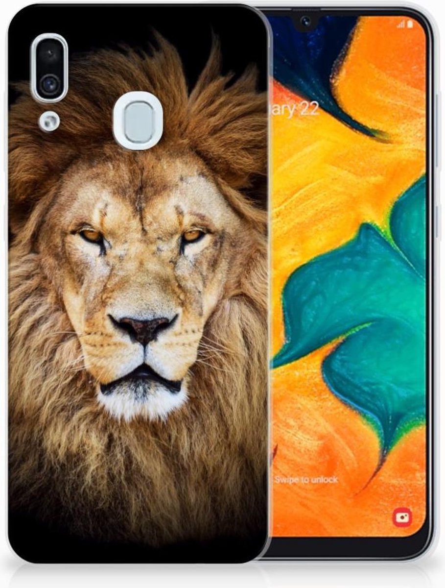 Samsung Galaxy A30 TPU Hoesje Leeuw