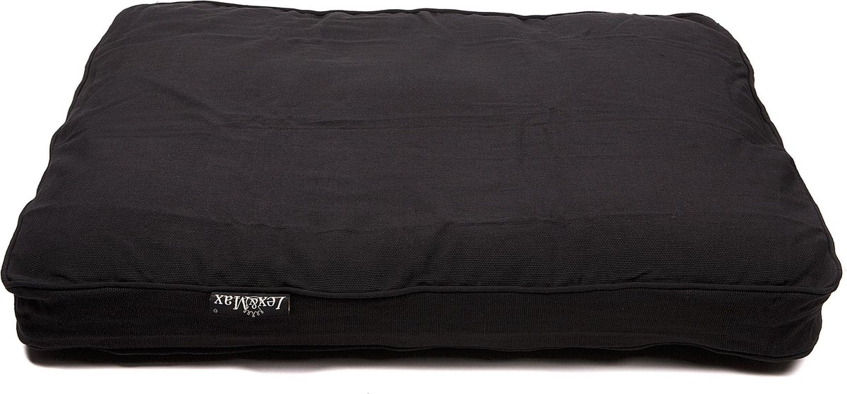 Lex & Max hondenkussen alexander zwart - boxbed - 90 x 65cm