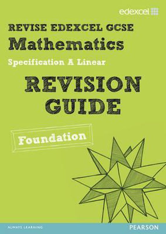 GCSE Maths Edexcel Spec A Found Rev Gde - cover
