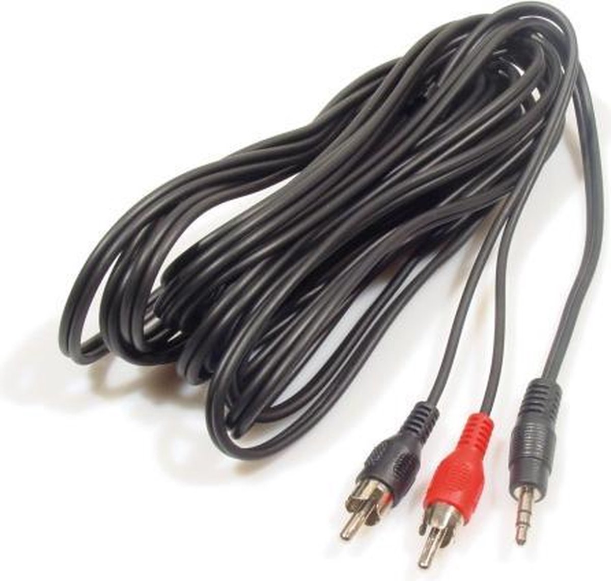 "KRAM XA297 5m 3.5mm Zwart, Rood audio kabel"