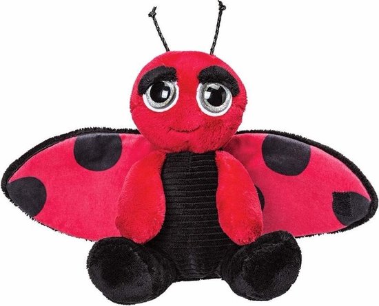 Peluche rouge avec coccinelle noire peluche 18 cm - Peluches coccinelles  insectes -... | bol.com