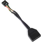 Silverstone G11303050-RT USB-kabel Zwart
