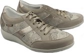 Mobils by Mephisto JOSEFINA lederen sneakers Dames warm grijs EXTRA BREED - Maat 38
