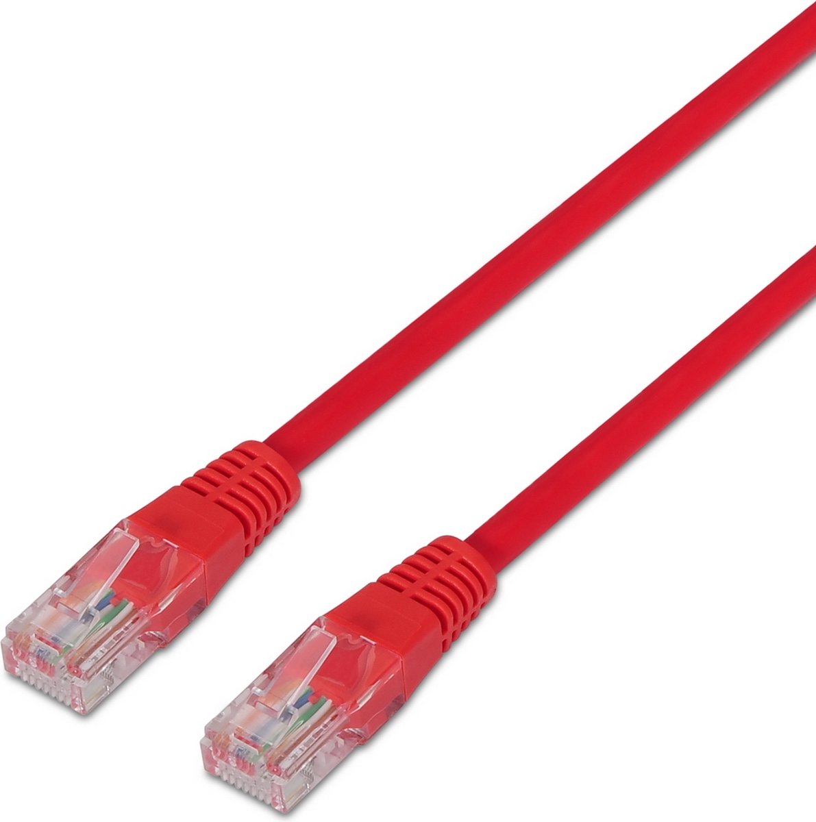 Stevige UTP-netwerkkabel categorie 6 Aisens A135-0237 Rood 0,5 m