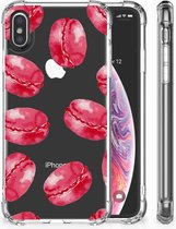 TPU-Siliconen Hoesje Geschikt voor iPhoneX | Xs Design Pink Macarons