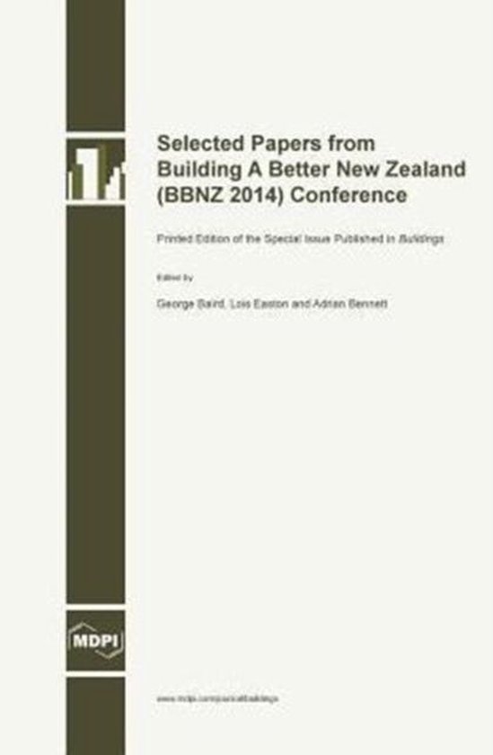 Selected Papers from Building a Better New Zealand (Bbnz 201 - cover