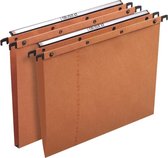 25x L'Oblique hangmappen voor laden AZO tussenafstand 330mm (A4), V-bodem, oranje