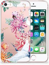 iPhone SE | 5S Uniek TPU Hoesje Bird Flowers