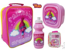 TROLLS Lunch Set Broodtrommel Drinkbeker Lunchtas De Trollen