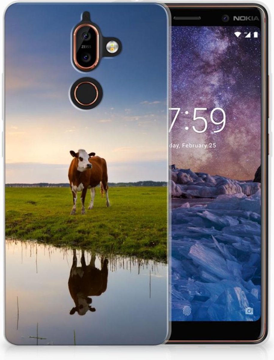 Nokia 7 Plus TPU Hoesje Koe