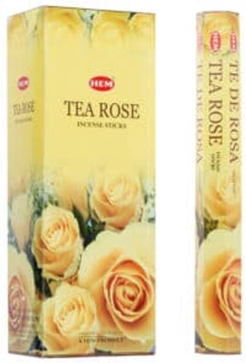 HEM Wierook - Tea Rose - Slof (6 pakjes/120 stokjes) Roze