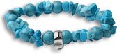 Quiges - Bracelet Charm Charm avec Pierres Bleu 20cm - Argent 925 - HCB006