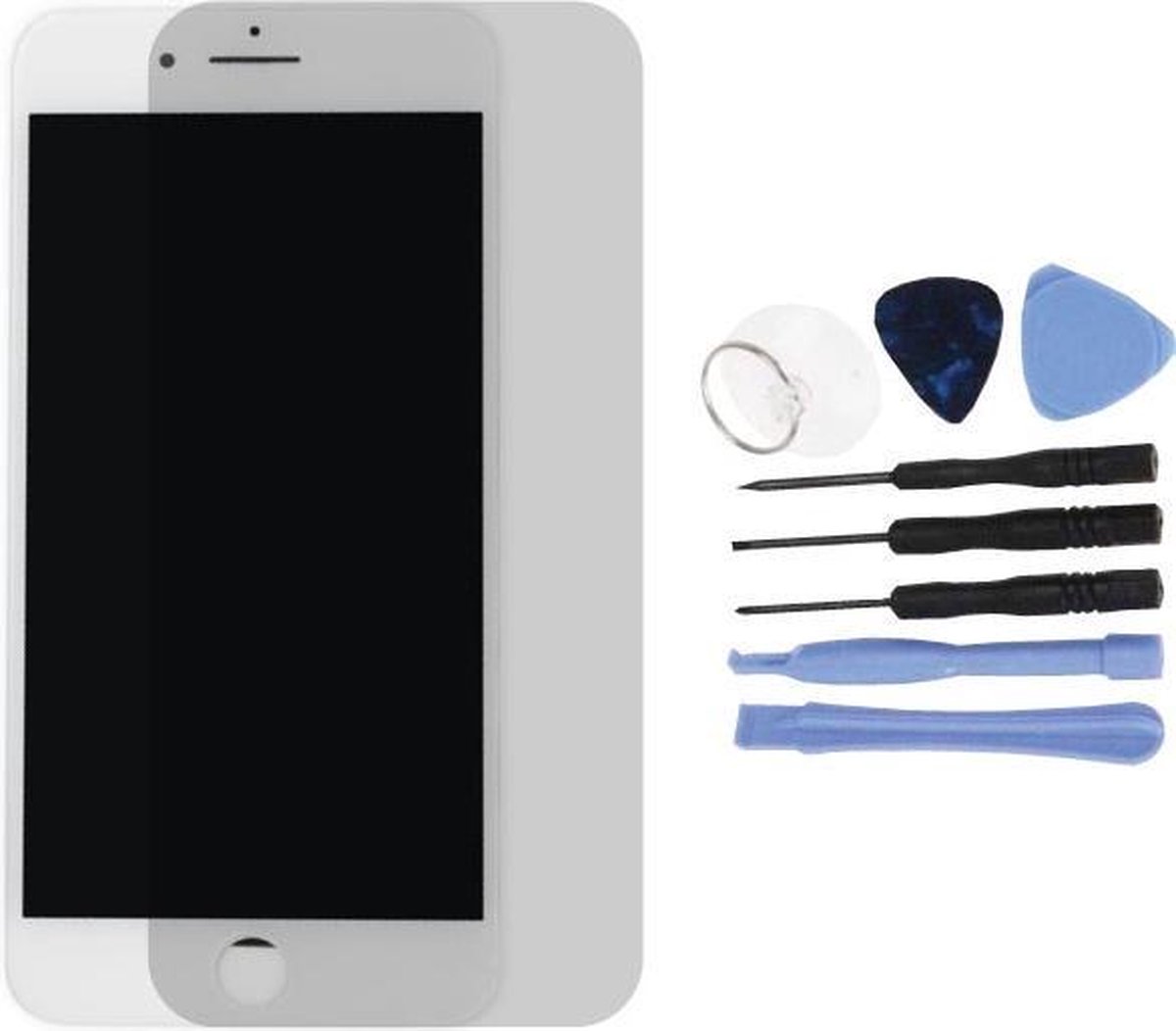 Voor Apple iPhone 7 Plus - Volledig Scherm (Touchscreen + LCD) - A+ Kwaliteit - Wit & Tools + Screen Guard