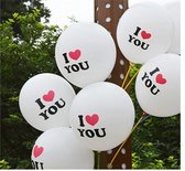 10 I love you Ballonnen - Valentijn decoratie – Romantische decoratie – Aanzoek – Trouw decoratie