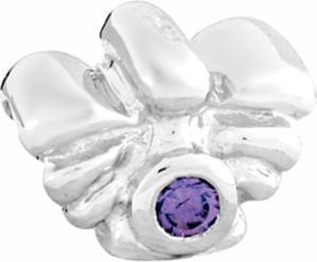 iMenso birthday angel February bead with zirconia (925/silver)