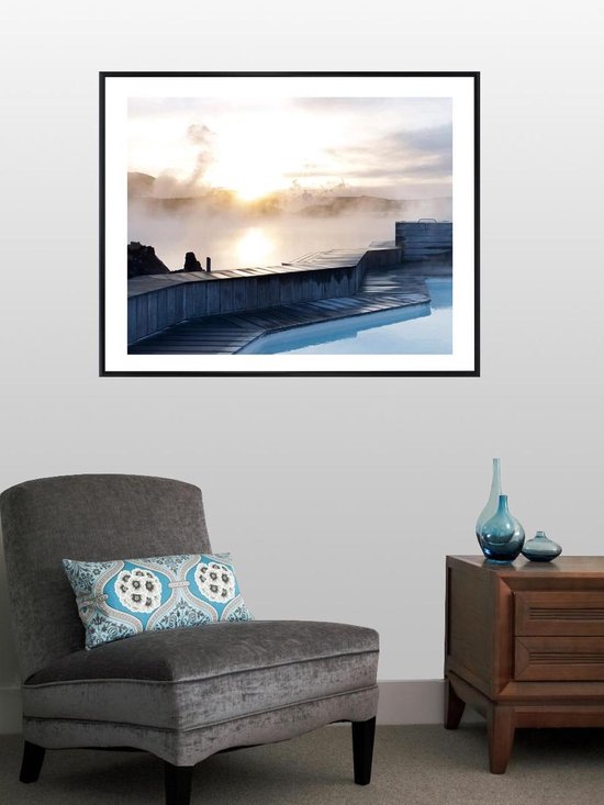 Homedecoration Kampen– Cadre photo - Format photo - 33x69 cm– Aluminium - Zwart mat