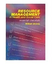Resource Management in Health and Social Care